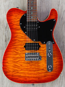 Suhr Classic T Custom Shop Guitar, Quilt Maple Top, Figured Koa Body, Pau Ferro