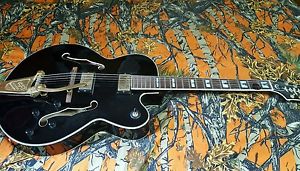 Rare Ebony Epiphone Archtop Broadway Electric Rockabilly Guitar