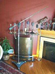 Vintage RARE 1950's BS-36W Atlas Professional microphone floor stand w boom arm
