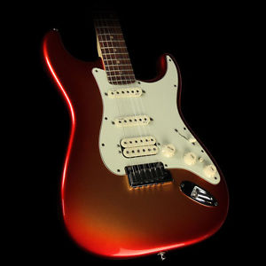 Used 2012 Fender American Deluxe Stratocaster Electric Guitar Sunset Metallic