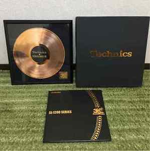 Technics SL-1200 MK6K1 35th anniversary gold disc & booklet & plate Limited