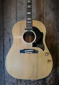 1963 Vintage Gibson J160 E Acoustic guitar stripped comes with hardshell case