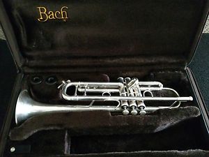 10 Year Old Silver Plated Bach Stradivarius 37 Trumpet with Original Case