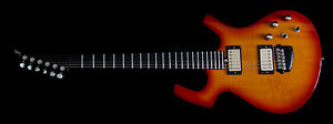 Parker Nitefly MOJO flame electric Guitar USA Duncan Pickups Fishman Piezo+case