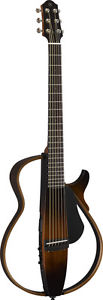 Yamaha SLG200S Steel String Silent Guitar Tobacco Brown Sunburst Finish