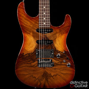 NEW TOM ANDERSON DROP TOP W/ ULTRA RARE FIGURED WALNUT TOP - HONEY BURST FINISH