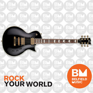 ESP LTD EC-256 Eclipse Electric Guitar Non Distressed Black w/ Gold Hardware