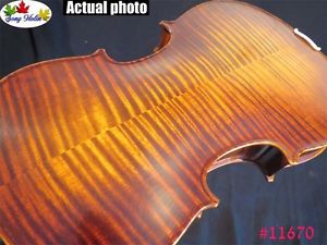 Guarneri style SONG Brand Master 16" viola,flames maple back perfect sound 11670