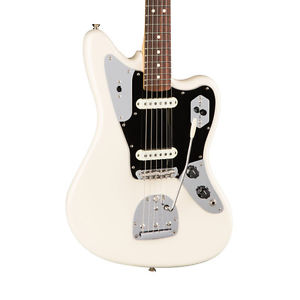 Fender American Pro Jaguar Electric Guitar, Olympic White, Rosewood (NEW)