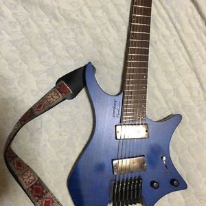 Used! STRANDBERG Boden J-Series J7 Blue/Brown 7-strings Guitar Made in Japan