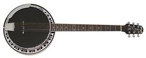 Epiphone Stagebird 6 String Electric Banjo With deluxe case