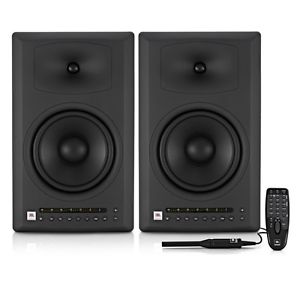 (PAIR) JBL LSR4328P PAK 8 IN MONITORS W REMOTE,  ACCESSORY KIT & MOPADS