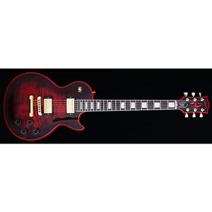Gibson CUSTOM SHOP Les Paul Custom Figured Plain Top Stealth New  w/ Hard case