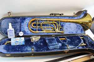 Bach Stradivarius 42 Bb Trombone PROFESSIONAL F Trigger VINTAGE L@@K  #12/10