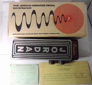 RARE JORDAN CREATOR MODEL 6000 VOLUME SUSTAIN FUZZ PEDAL VINTAGE W/ORIGINAL BOX