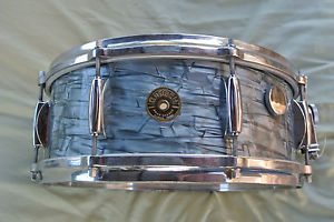 1950's GRETSCH MIDNIGHT BLUE PEARL SNARE MODEL #4157 for YOUR DRUM SET! LOT #A15