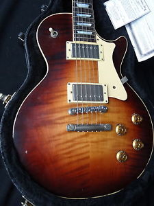 The Heritage Les Paul H150 Solidbody Les Paul Tobacco Burst Finish Flametop
