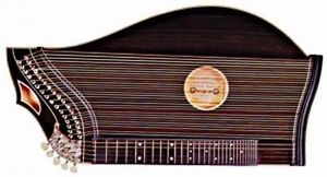 SANDNER Mod. S1 38-saitige Luftresonanz-Zither + Etui NEUWARE!!