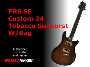 PRS SE Custom 24 Tobacco Sunburst W/Bag