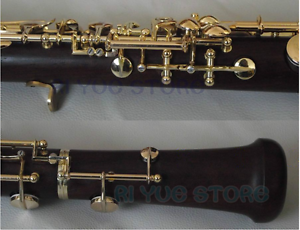 Professional ebony concert semiautomatic oboe C key full conservatory