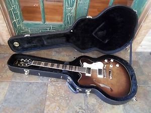 Hofner HCT-VTH Very Thin Semi Hollow Electric Guitar in Natural with Hard Case