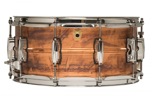 Ludwig Copper Phonic Snare Drum - 6.5" x 14" - Raw Patina Finish