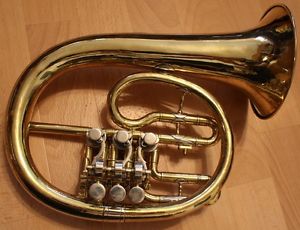 Böhmisches Kuhlohorn Graslitz Flügelhorn in B in runder Bauform