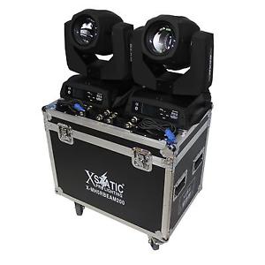 ProX 5R Moving Head Beam 200 Watt Pack of 2 with Flight Case