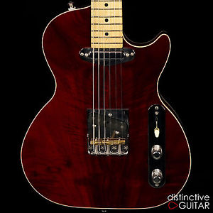 ST BLUES WORKSHOP BLUESMASTER GUITAR SINGLE CUTAWAY TELE PICKUPS CHERRY WALNUT