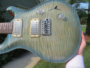 Prs Private Stock Custom 24 Glacier Blue Killer Flame Madagascar Neck Fretboard