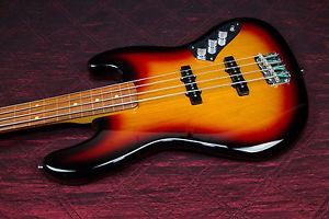 Fender Jaco Pastorius Fretless Jazz Bass Guitar 3-Color Sunburst 032211