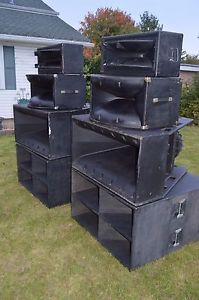 VINTAGE Peavey Speakers FH-2 Subwoofers MF1-X  22XT STADIUM 15" Black Widows EV