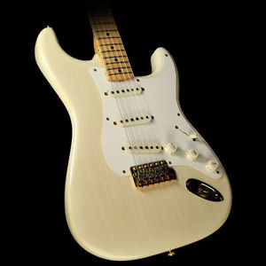 Used 2006 Fender Custom MB John Cruz '57 Stratocaster NOS Guitar White Blonde