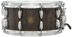 Gretsch Drums Gold Series S1-6514SSBBBR 14-Inch Snare Drum, Weathered Brown