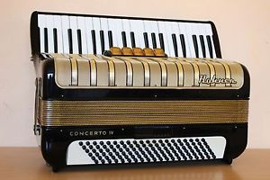 Accordion Hohner Concerto IV 120 Bass Akkordeon Fisarmonica +Case Free Shipping!