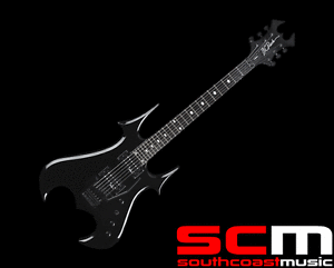 RRP $1300 BC RICH ZOMBIE ONYX ELECTRIC GUITAR NECKTHRU FLOYD ROSE