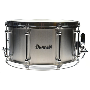 Dunnett 8x14 Stainless Steel Snare Drum