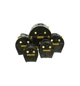 Etui flycase Batterie Hardcase Kit 5 fûts 22-10-12-14 + cc 14 noir - HROCKFUS