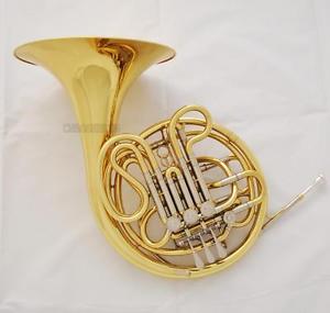 Professional New Gold Double 4-Key French Horn Bb/F Keys 0.469'' Bore With Case
