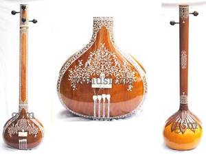 TANPURA MALE HEMRAJ DECORATED WITH FIBREGLASS CASE GSM055 AU