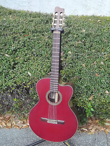 Tacoma ERC 15NC Classical Cutaway Acoustic/Electric USA~2003~Burgandy~Hard Case~
