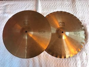 VINTAGE PAISTE 2002 15” SOUND EDGE HIGH HATS BLACK LABEL BONHAM