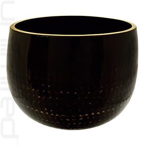 24" Black Ching Bowl (Temple Bowl Gong) with Pillow and Mallet