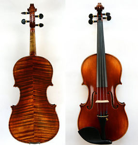 Master 15'' Viola!Fabulous Sound Stradivari Model Nice Flame Back Oil Varnish