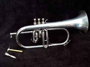 WONDERFUL VINTAGE COUESNON MONOPOLE PARIS FLUGELHORN GREAT SHAPE 1930'S