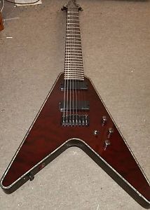 schecter v8 hellraiser limited edition virtually unplayed 8 string flying v