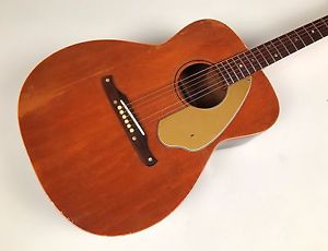 1965 Fender Malibu Acoustic Guitar in Antique Natural with Hardshell Case
