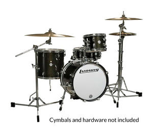 Ludwig Breakbeats Questlove Kit De Batería, Negro Dorado Brillante (NUEVO)