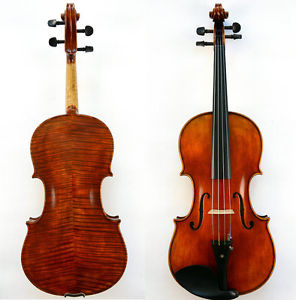Master 16'' Viola!Fabulous Sound Stradivari Model Nice Flame Back Oil Varnish