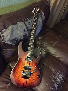 Ibanez Prestige Rgt320q Rbb w/ Dimarzios, Strap & Hardcase - Rare! Amazing Cond